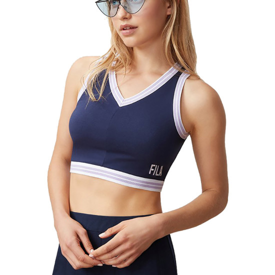 Fila Γυναικείο μπουστάκι Nina V-Neck Crop Top